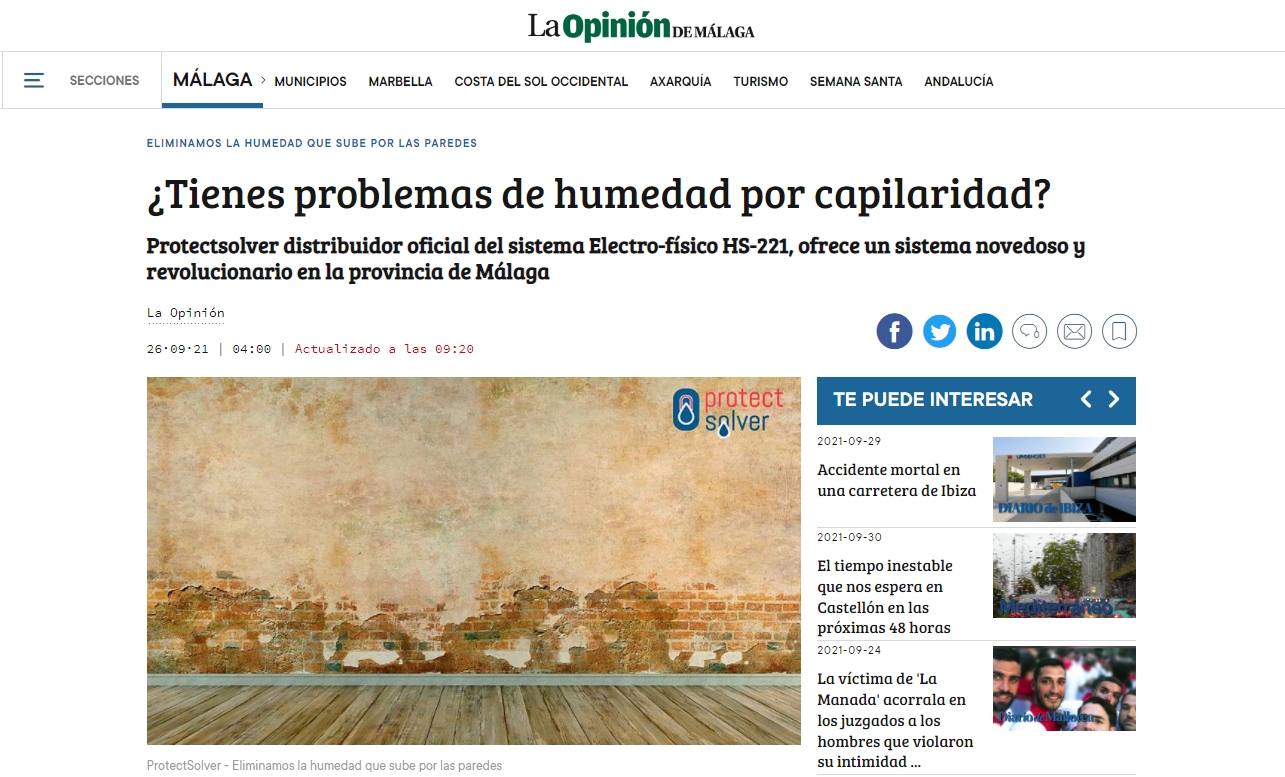 Articulo en La Opinión de Málaga